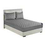 183cm Grey Wide Cross-Hatch Mattress Cove