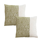 SOGA 2X 50cm Modern Two-Tone Textured Block Design Throw Pillow