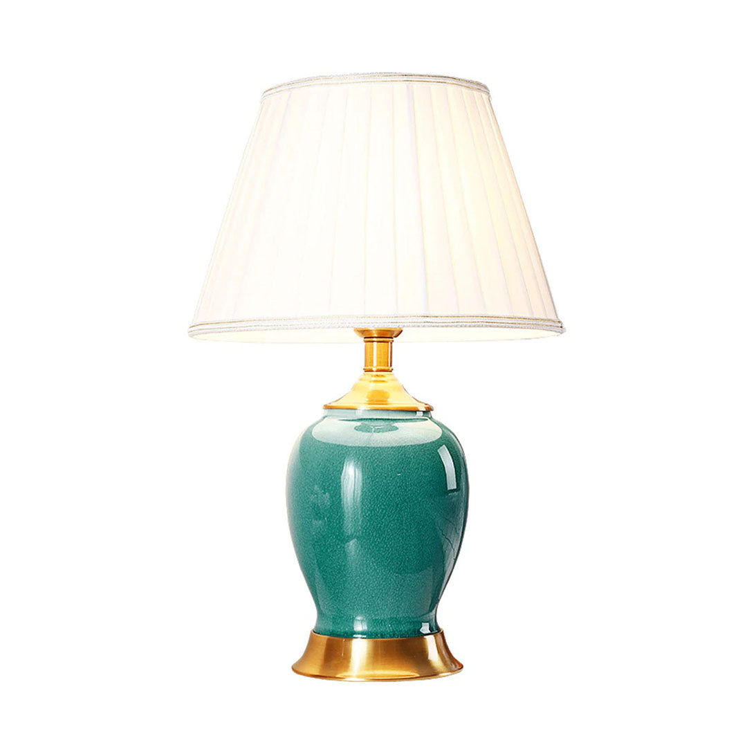 Ceramic Table Lamp Green