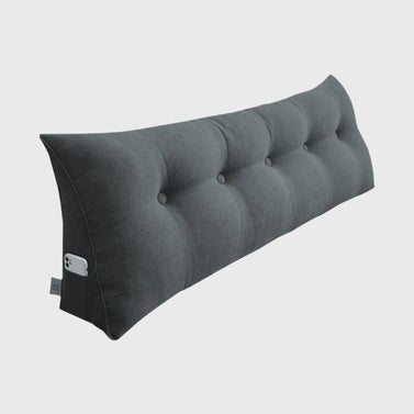 SOGA 150cm Dark Grey Triangular Wedge Bed Pillow Headboard Backrest