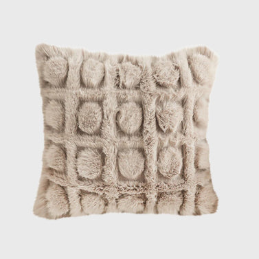 SOGA 45cm Wabi-sabi Herringbone Plush Square Throw  Pillow