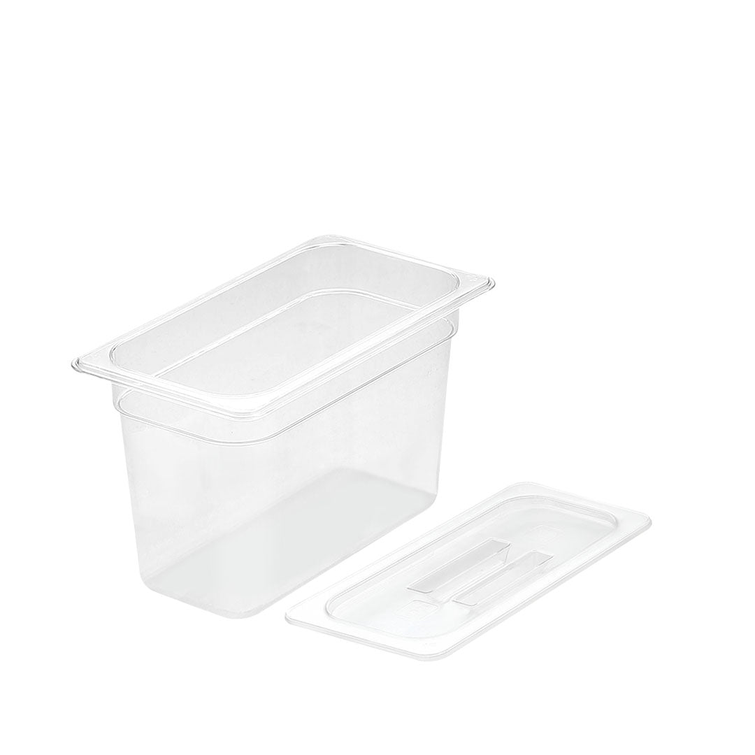 200mm Clear GN Pan 1/3 Food Tray with Lid