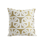 SOGA 50cm Artistic Olive Green White Geometric Pattern Throw Pillow
