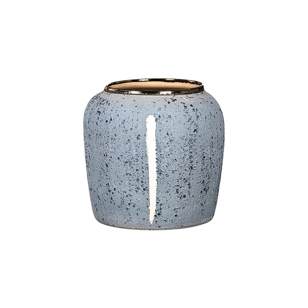 SOGA 21x22cm Grey Small Ceramic Flower Vase Elegant Living Room Home Decor