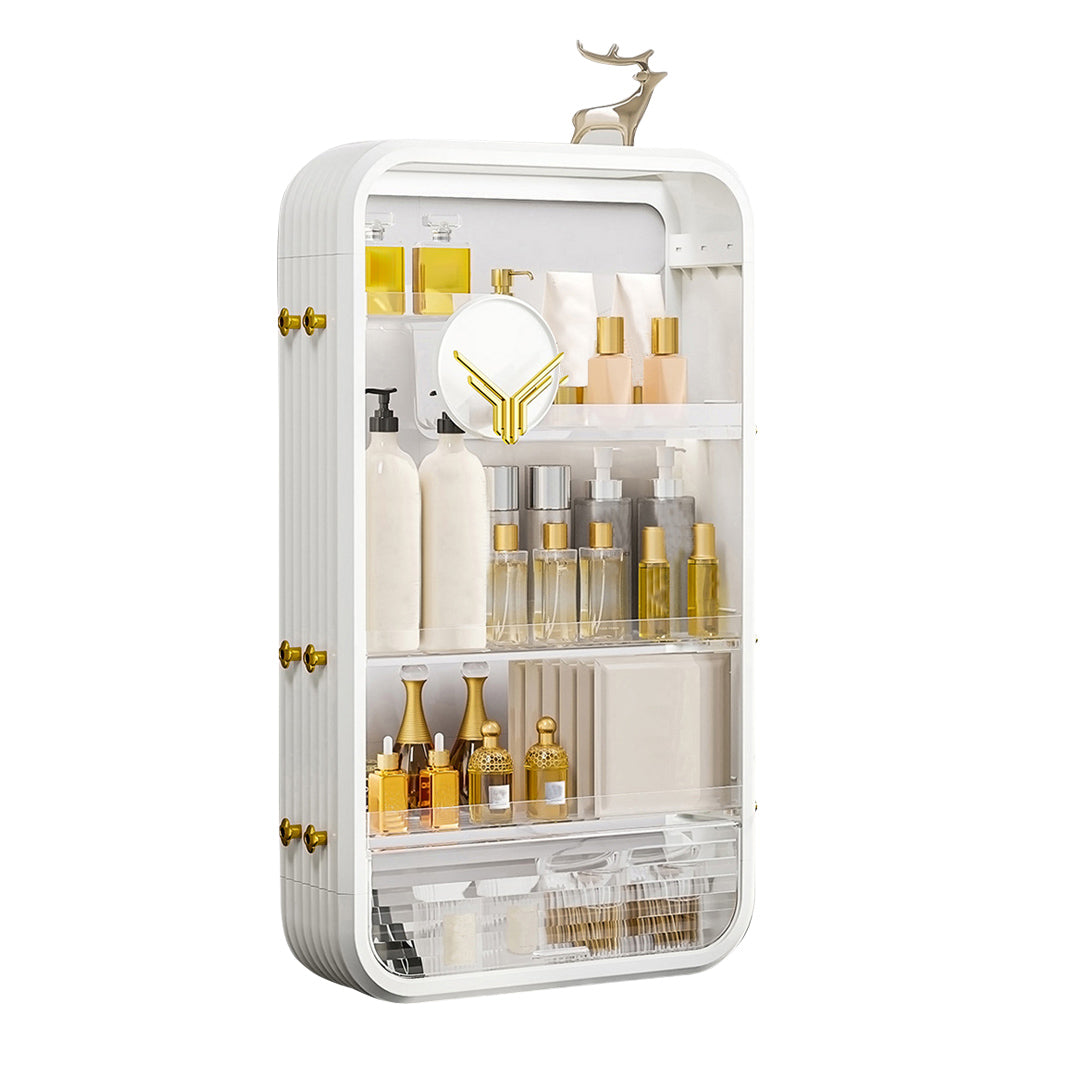White Multi Tier Cosmetic Storage Organiser