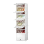 8 Tier White Shoe Rack Organizer