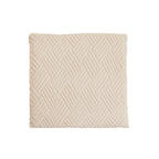 SOGA 45cm Beige Chevron Square Cushion Soft Leaning Plush Backrest Throw Seat Pillow