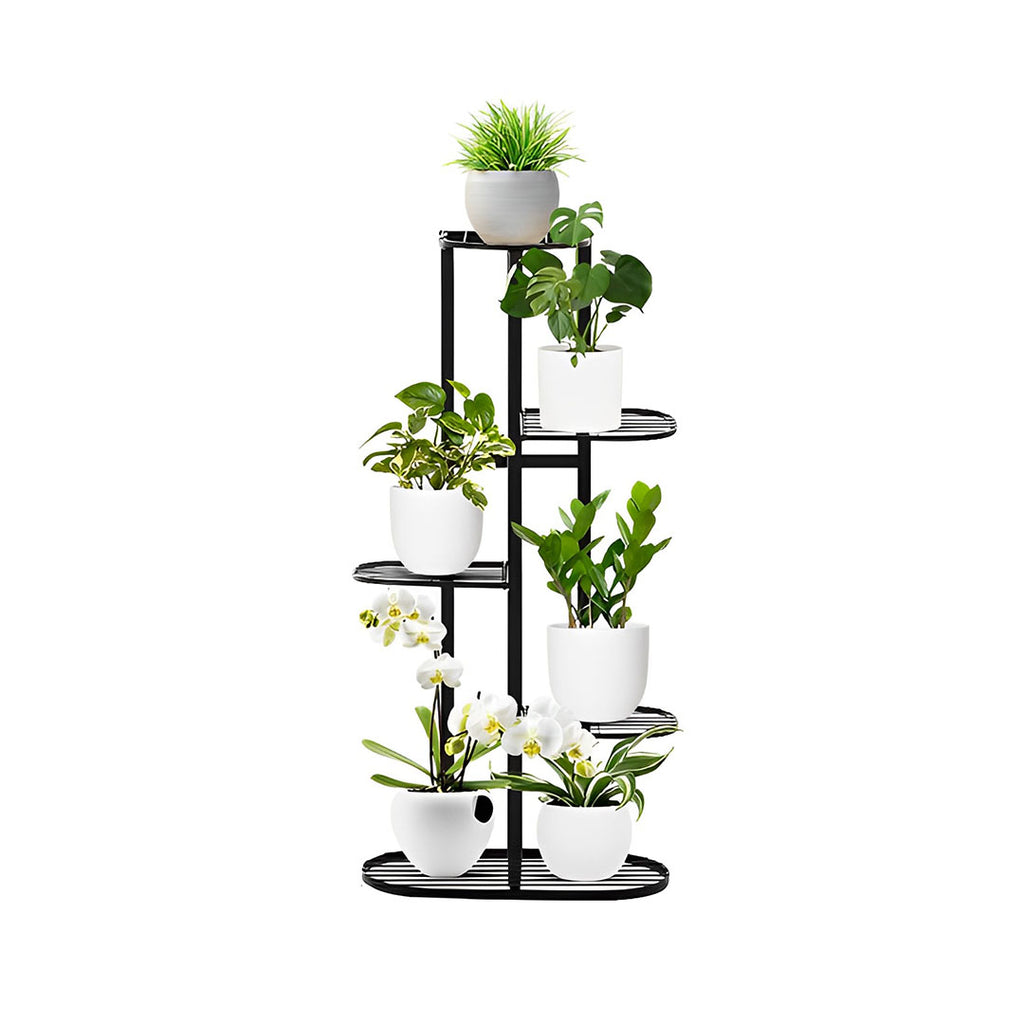 5 Tier Black Metal Plant Rack