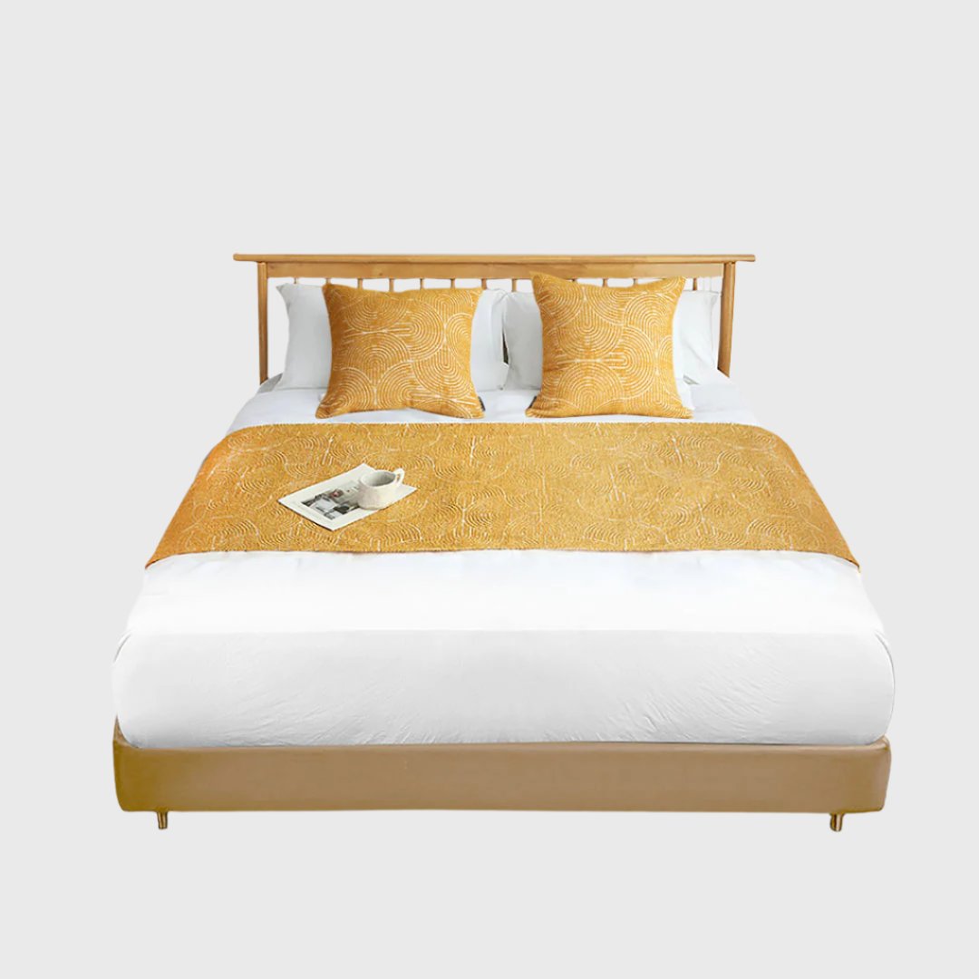 1.8m Bed 3D Arched Bed Banner Vintage Scarf Runner Bedding Tail Pad Flag Set of 3