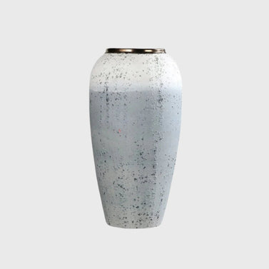 SOGA 35x17cm White and Grey Large Ceramic Flower Vase Elegant Living Room Home Decor