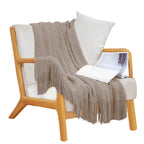 Coffee Diamond Pattern Throw Blanket