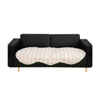 SOGA Four-seater Cream Faux Fur Throw Blanket 90x260cm Polyester