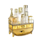 3 Tier Golden Yellow Multifunctional Countertop Cosmetic Storage Organiser