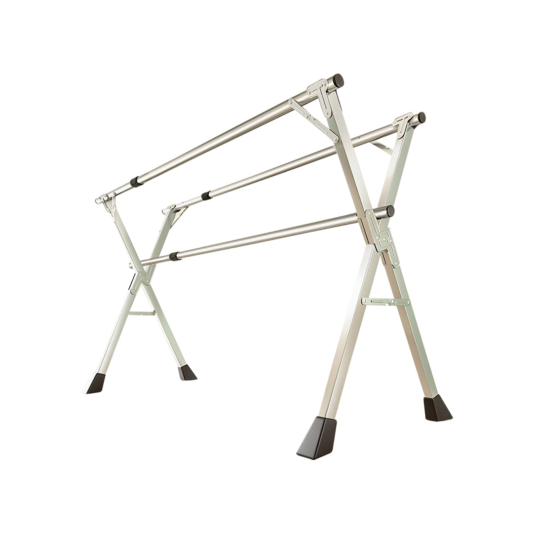 2.4m Portable Standing Clothes Drying Rack 3 Poles