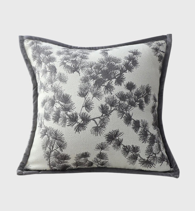 45cm Throw Pillow Black and White