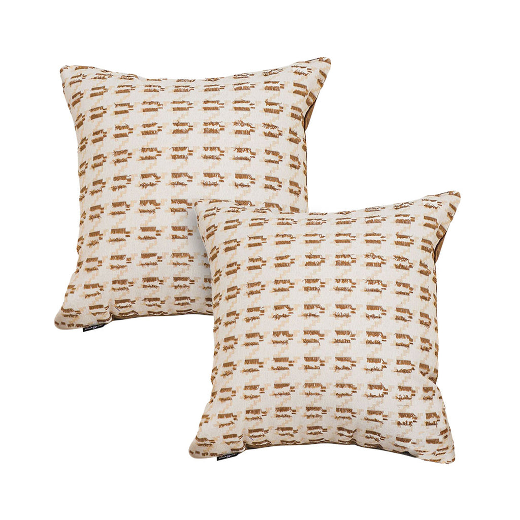SOGA 2X 50cm Geometric Embroidered Decorative Throw Pillow