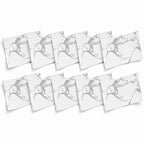 SOGA Peel & Stick Floor and Wall Tiles 30 x 60cm 10 Pack White Grey Faux Marble