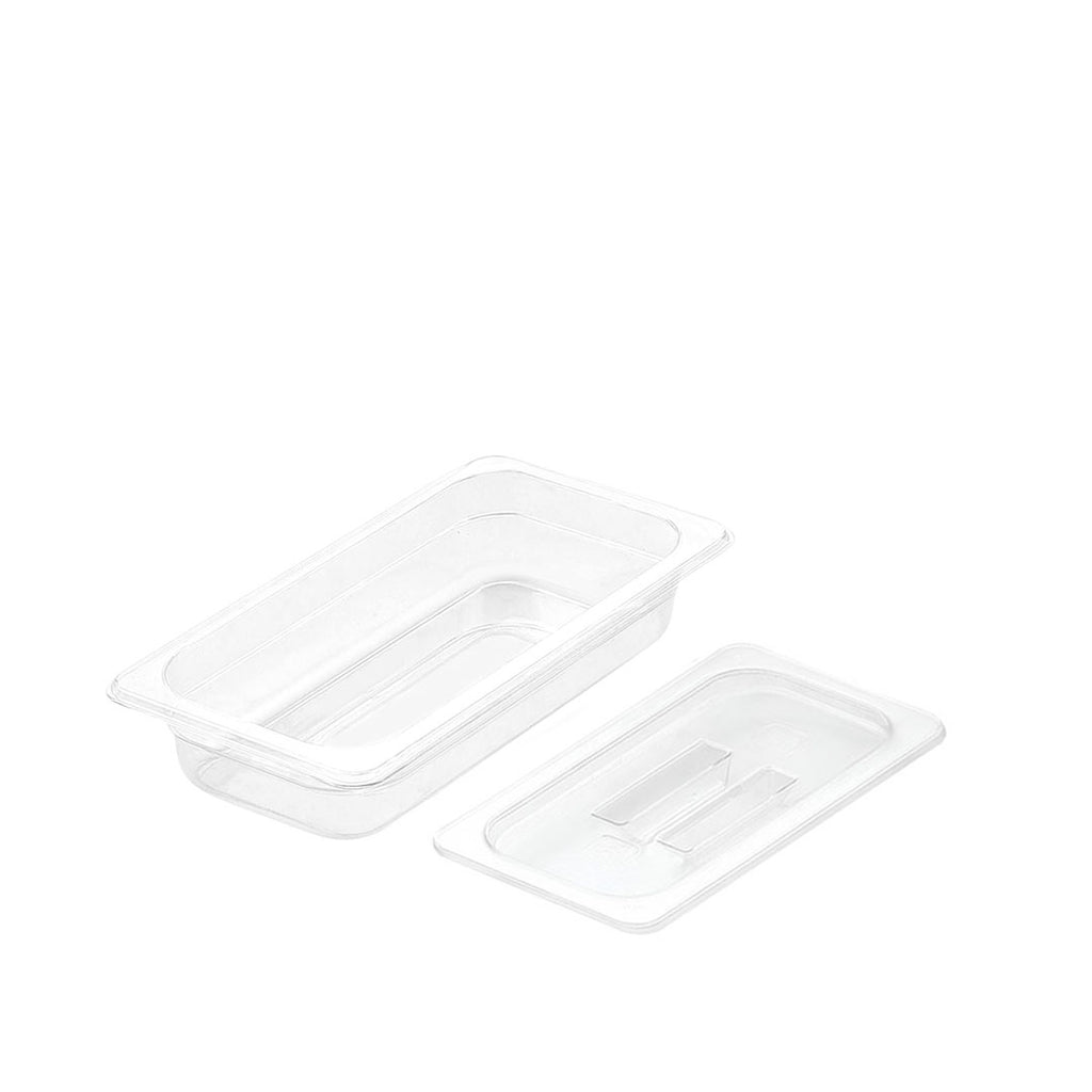 65mm Clear GN Pan 1/3 Food Tray with Lid