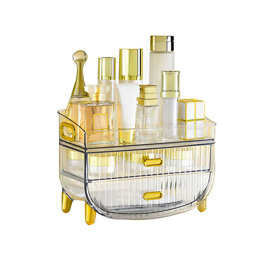 3 Tier Transparent Multifunctional Countertop Cosmetic Storage Organiser