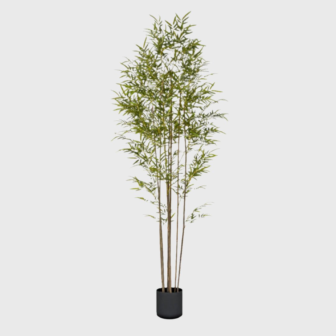 SOGA 240cm Lucky Bamboo Tree Bambusa Vulgaris Artificial Plant w/ 7 Branches Home Accent Decor
