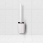 27cm Wall-Mounted Toilet Brush with Holder White