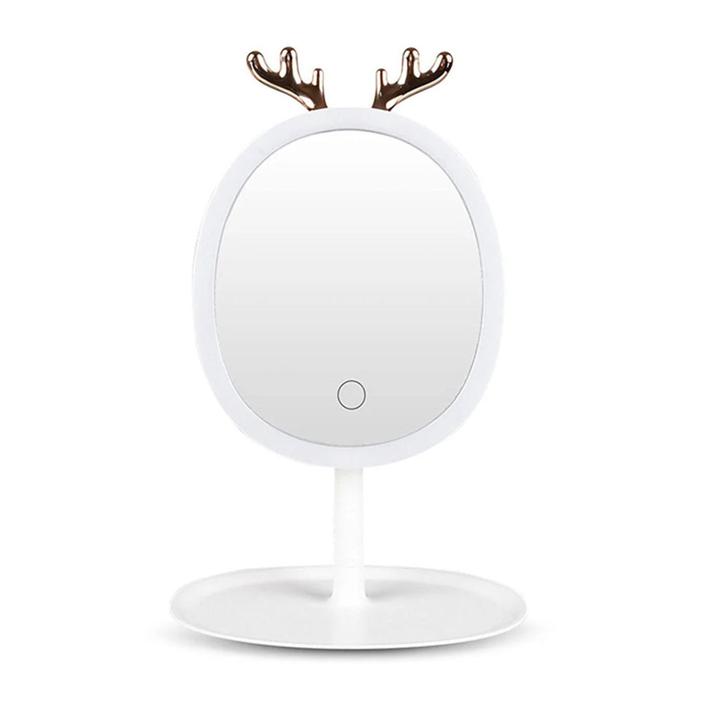 White Antler LED Light Makeup Mirror