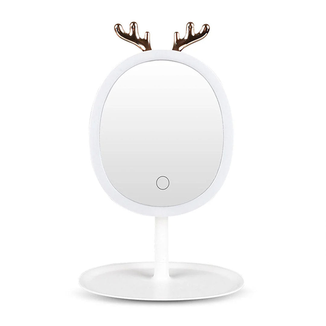 White Antler LED Light Makeup Mirror