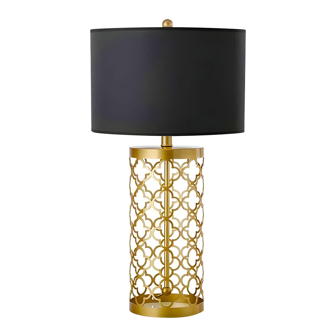 Hollowed Table Lamp with Dark Shade