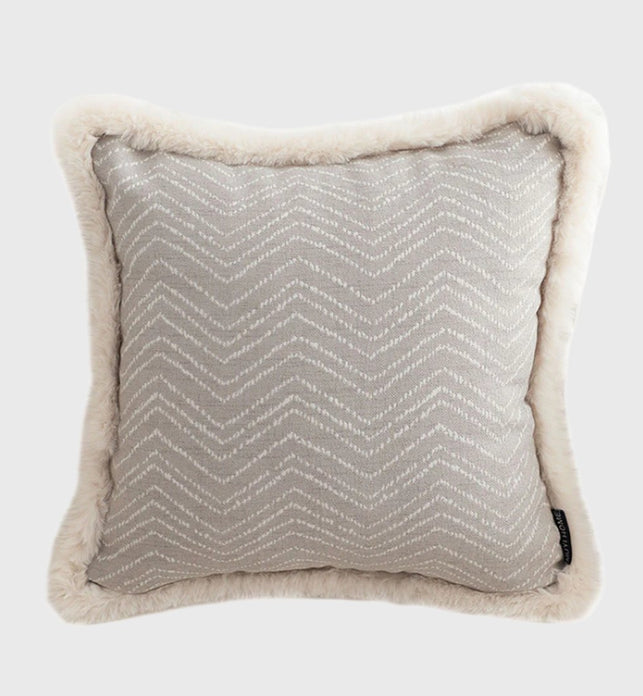 SOGA 45cm Wabi-sabi Herringbone Square Throw Pillow