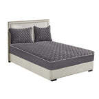 183cm Grey Wide Mattress Cover Clover Design