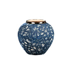 21x22cm Blue Small Ceramic Flower Vase Elegant Living Room Home Decor