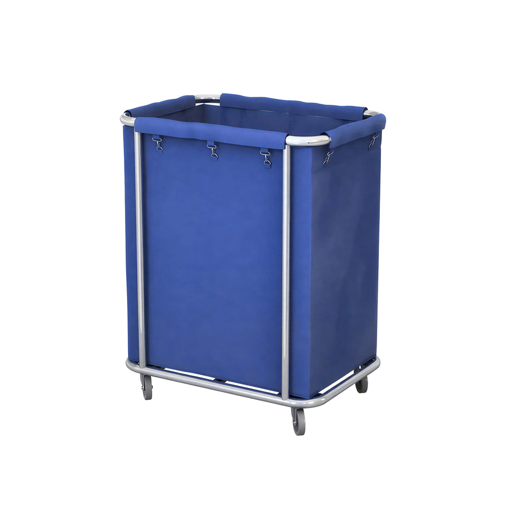 Stainless Square Linen Cart Blue