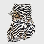 130x170cm Throw Blanket Black and White Soft Zebra Print