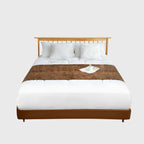 70cm Brown Vintage Bed Scarf Runner Bedding Tail Pad Flag For Home Hotel Set of 3