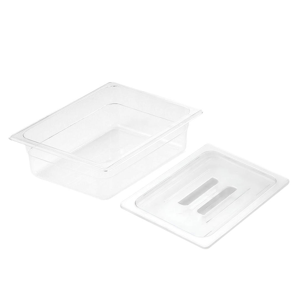 150mm Clear GN Pan 1/2 Food Tray with Lid