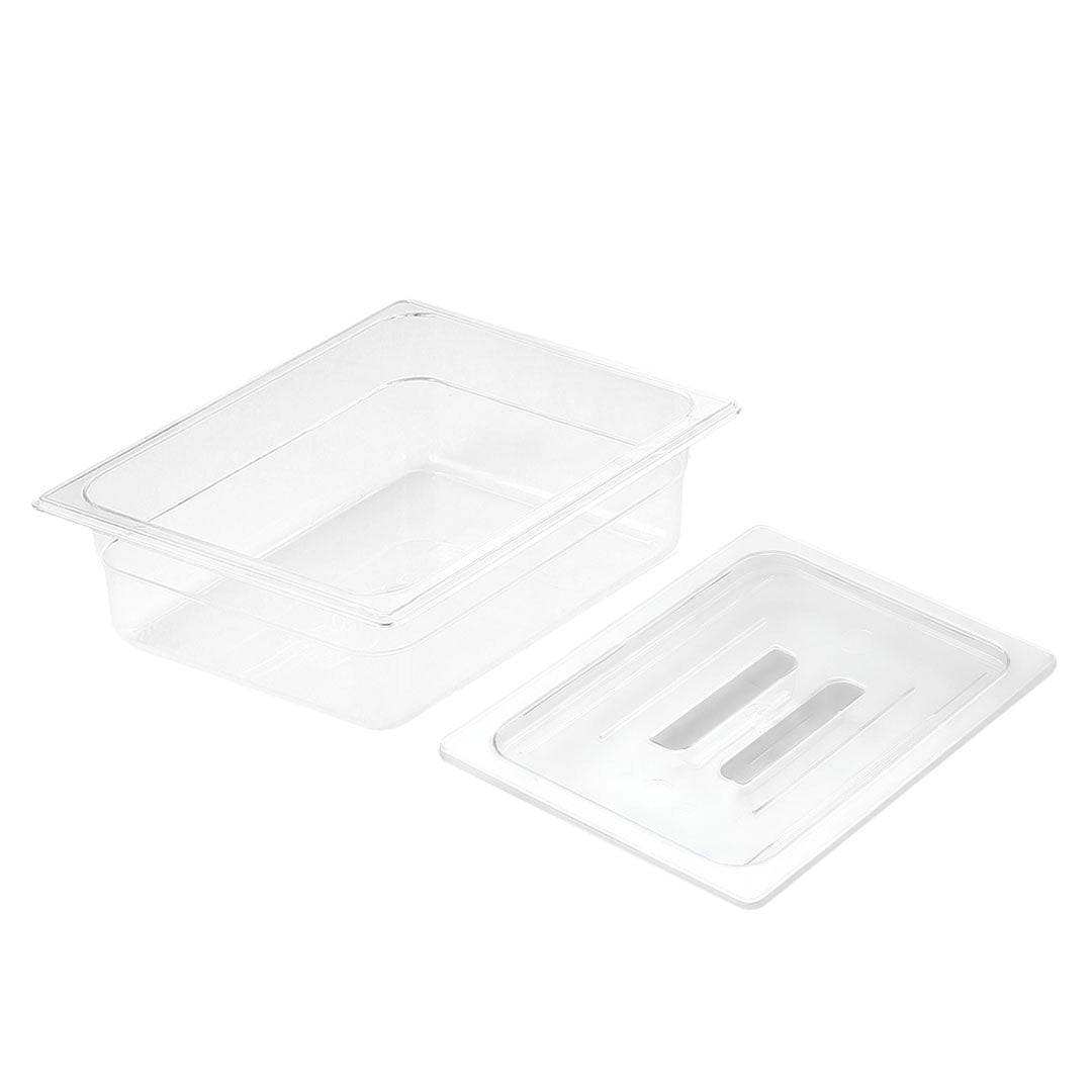 150mm Clear GN Pan 1/2 Food Tray with Lid