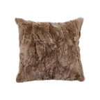 SOGA 50cm Luxurious Brown Faux Fur Plush Textured Throw Pillow