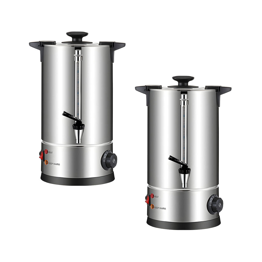 SOGA 2X Electric Water Boiler – 8L Stainless Steel Hot Water Urn