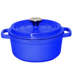 Cast Iron Porcelain Casserole 3.6L Blue 24cm