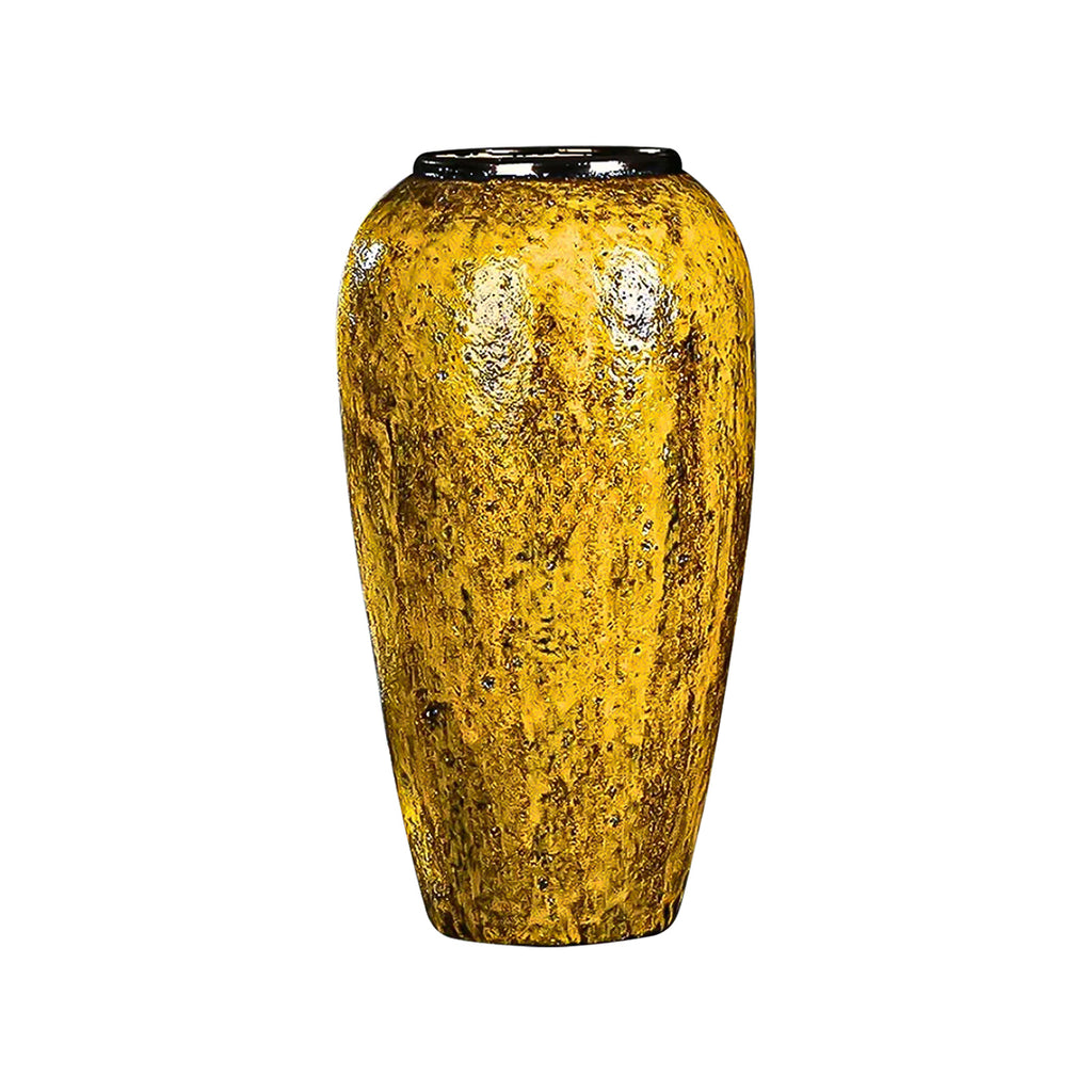 35x17cm Yellow Large Ceramic Flower Vase Elegant Living Room Home Decor