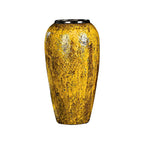 35x17cm Yellow Large Ceramic Flower Vase Elegant Living Room Home Decor