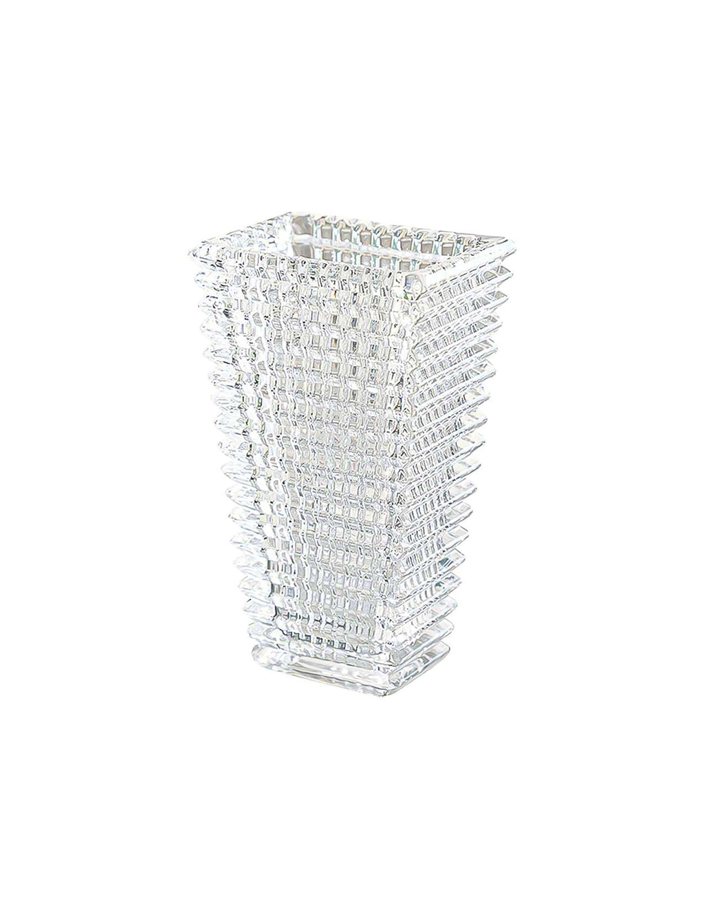 SOGA 28cm Handcrafted Clear Glass Vase Classic Design for Home Decor
