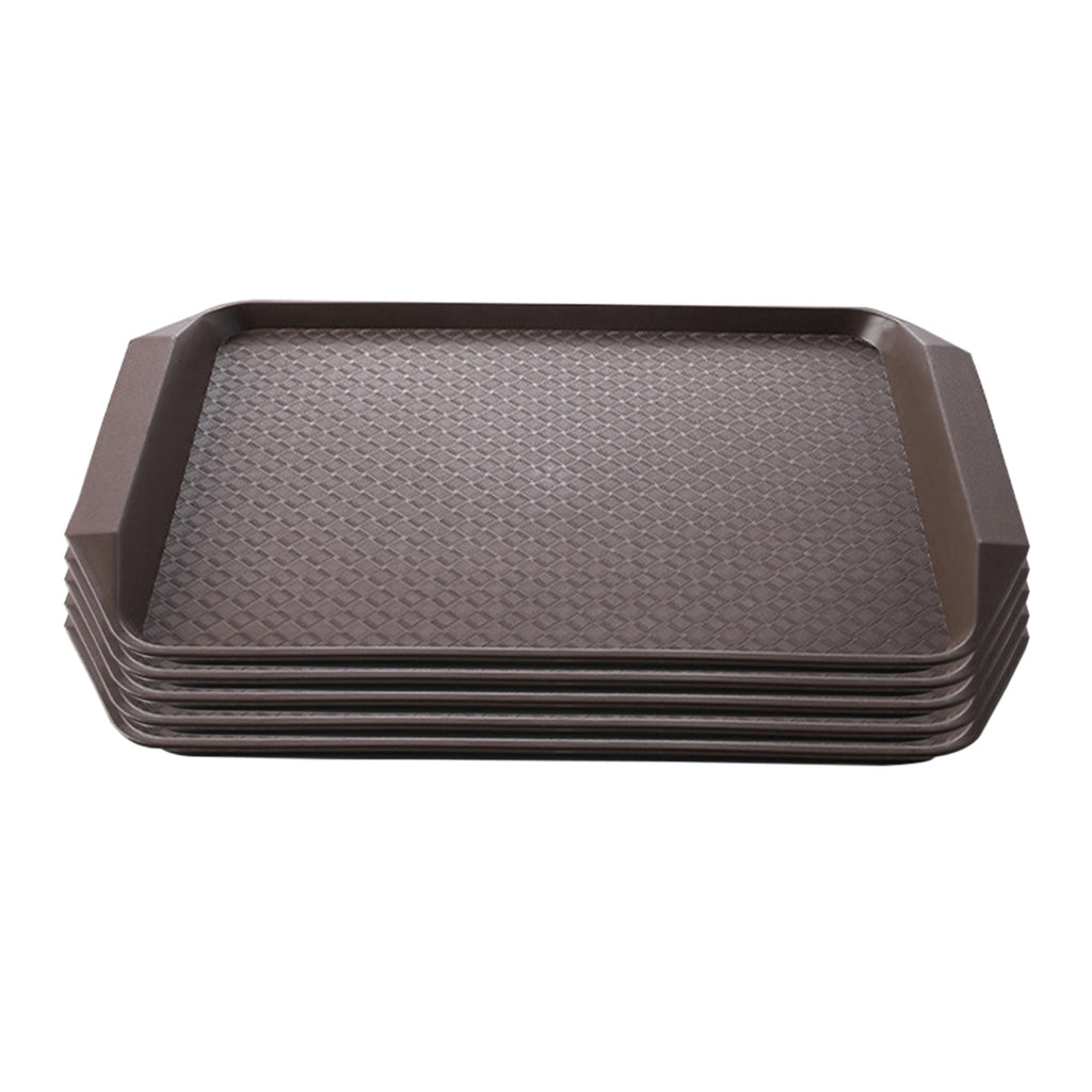 Rectangular Serving Tray Set of 5 Coffee