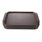 Rectangular Serving Tray Set of 5 Coffee
