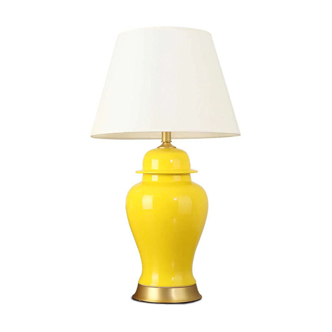 Ceramic Table Lamp Yellow