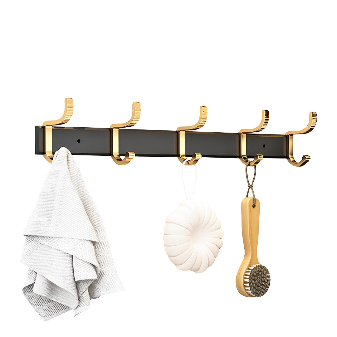 41cm Wall Mounted Towel Rack with Durable Hooks