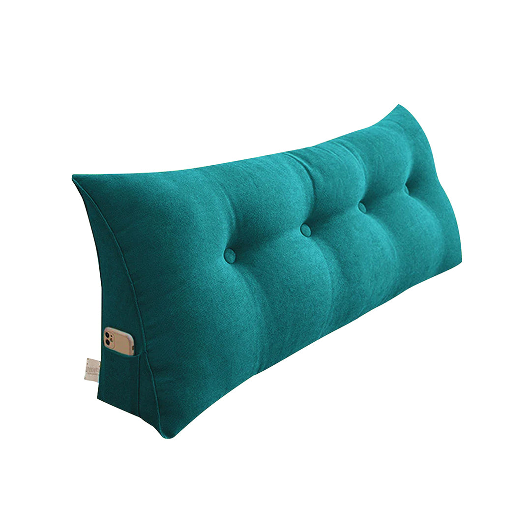 SOGA 120cm Blue Green Wedge Bed Cushion