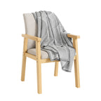 SOGA Charcoal Gray Geometric Swirl Throw Blanket 130x180cm Polyester