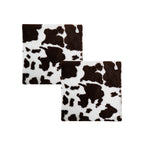 SOGA 2X 45cm Coffee Cowhide Soft Leaning Plush Backrest  Seat Pillow