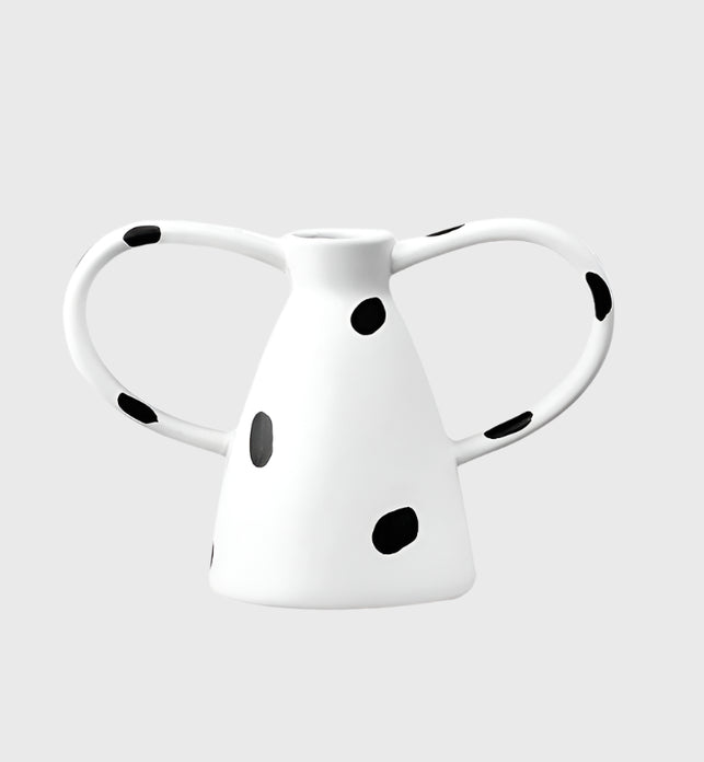 23.5x11cm Ornament Vase with Polka Dot